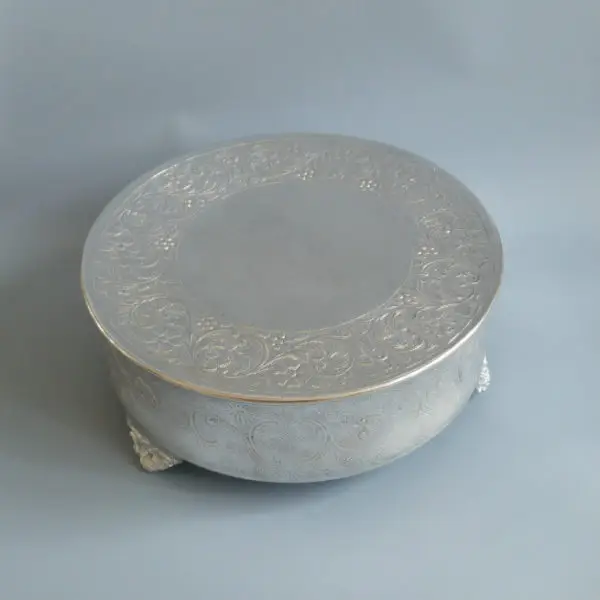 Cake Stand Silver: 35cm Round
